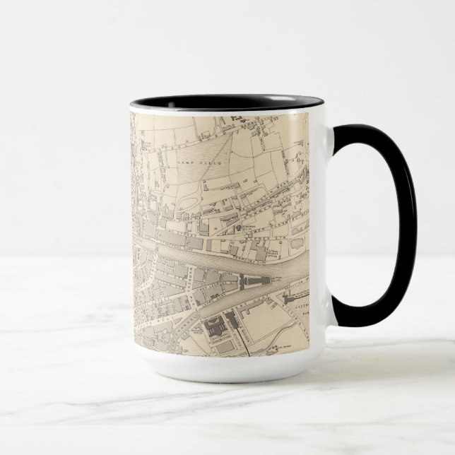 Mug Carte de Cork, Irlande (Droite)
