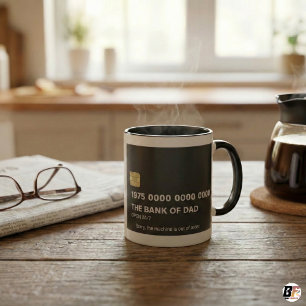 Mug Carte de crédit drôle de la banque de papa, cadeau