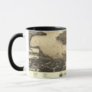 Mug Carte de cru du Lac Léman