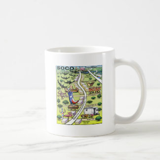 Mug Carte de dessin de South Congress Ave ATX