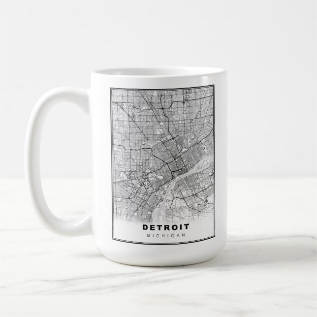 Mug Carte de Détroit (Gauche)