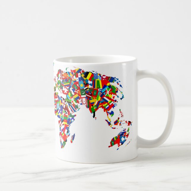 Mug Carte de drapeau (Droite)