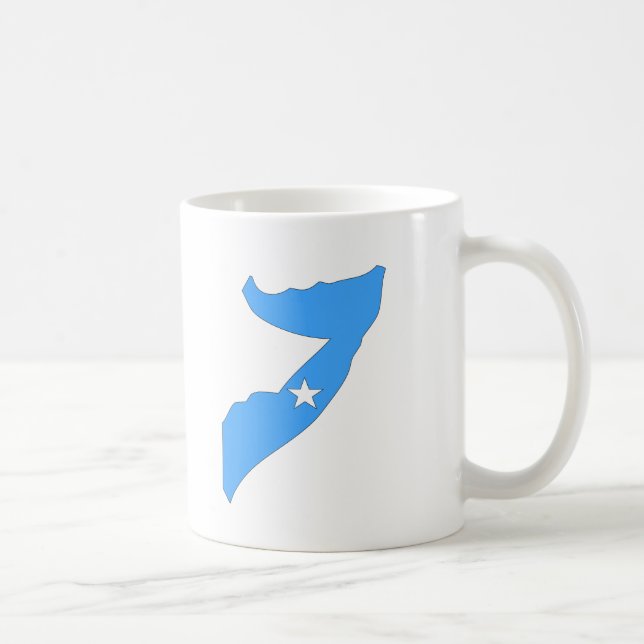 Mug Carte de drapeau de la Somalie (Droite)