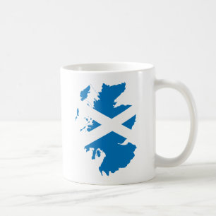 Mug Carte de drapeau de l'Ecosse normale