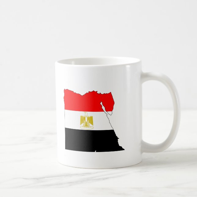 Mug Carte de drapeau de l'Egypte (Droite)