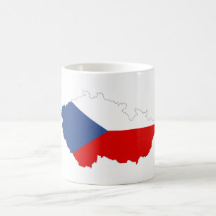 Mug carte de drapeau de pays de République Tchèque