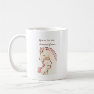 Mug Carte de fête des mères drôle de petit poney pour
