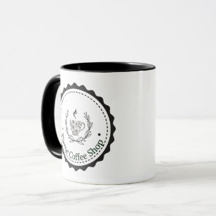 Mug Carte de fidélité de salon de café simple moderne