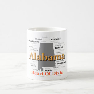 Mug Carte de fierté de l'Alabama