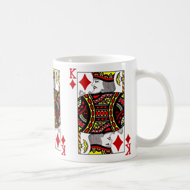 Mug Carte de jeu King of Diamonds (Droite)