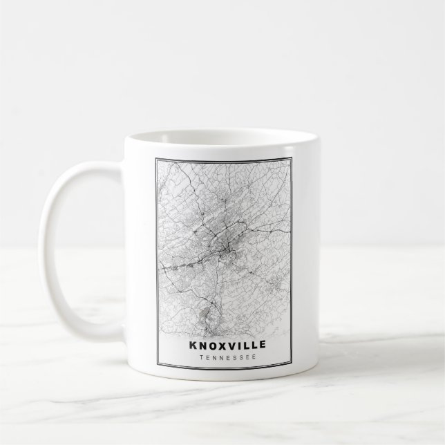 Mug Carte de Knoxville (Gauche)