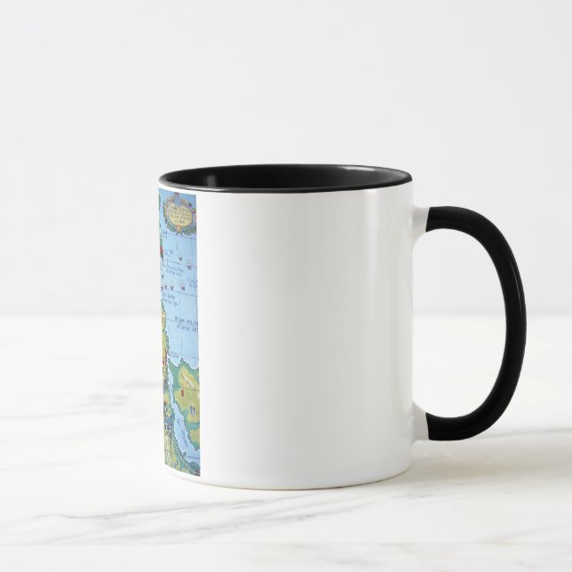 Mug Carte de la bataille de La Corogne (Droite)