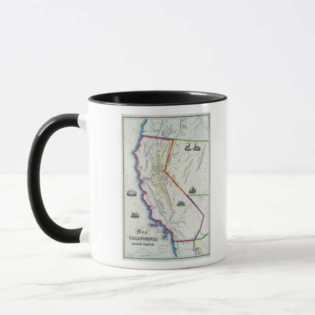 Mug Carte de la Californie (Gauche)