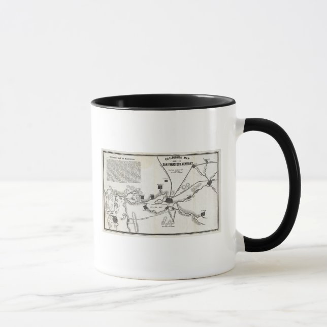 Mug Carte de la Californie (Droite)
