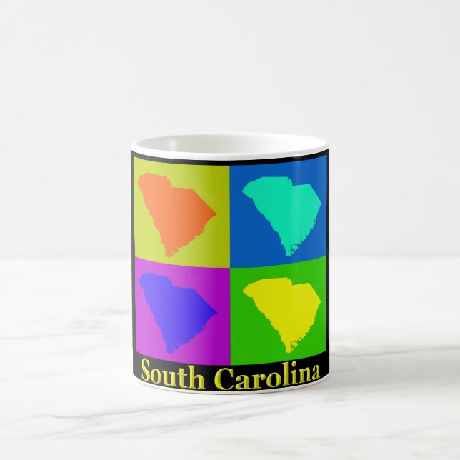 Mug Carte de la Caroline du Sud (Centre)