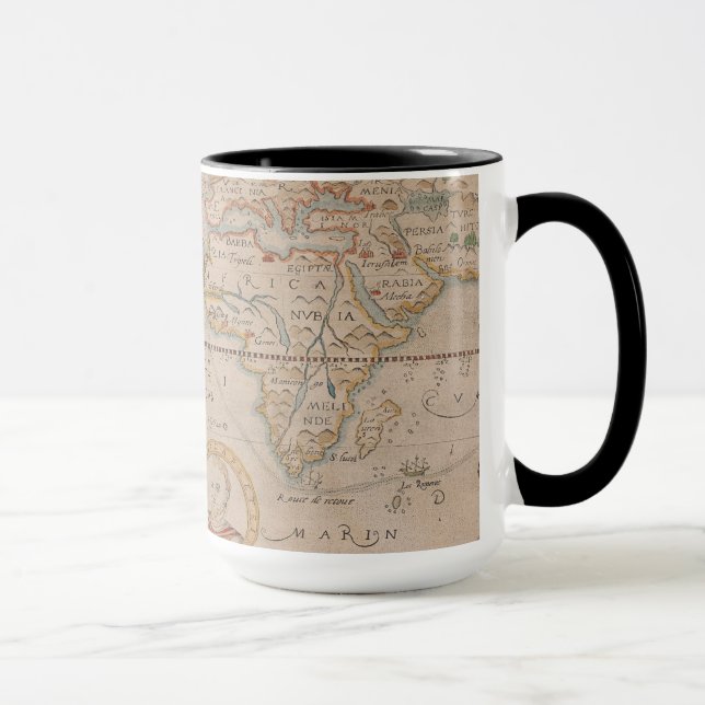 Mug Carte de la circumnavigation de Drake du globe (Droite)