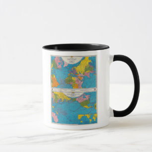 Mug Carte de la guerre Atlantique, Eurasie, Afrique, P