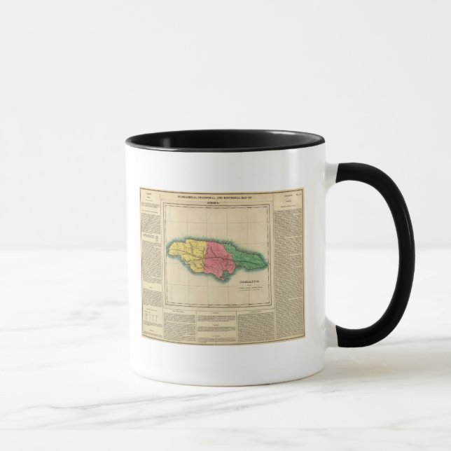 Mug Carte De La Jamaïque (Droite)