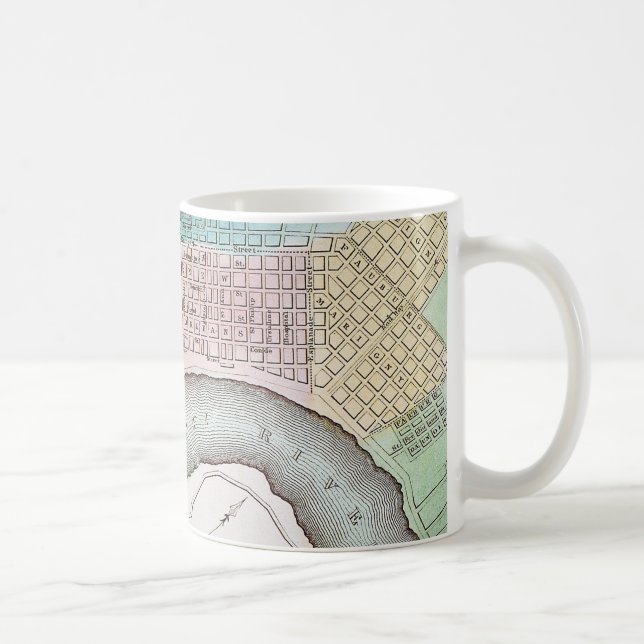 Mug Carte de la Nouvelle-Orléans, 1837 (Droite)