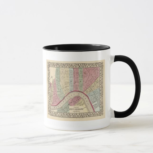 Mug Carte de la Nouvelle-Orléans par Mitchell (Droite)