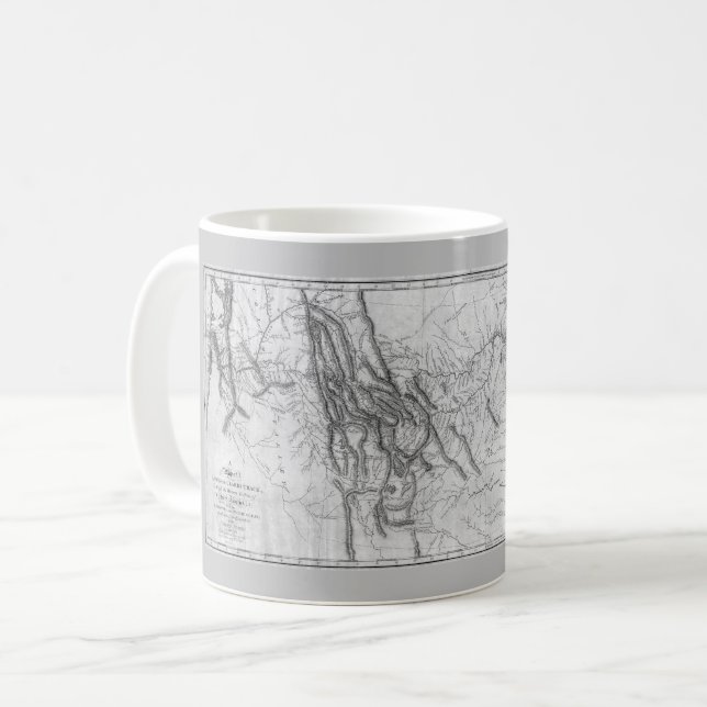 Mug Carte de la piste de Lewis et Clark[1814] (Devant gauche)