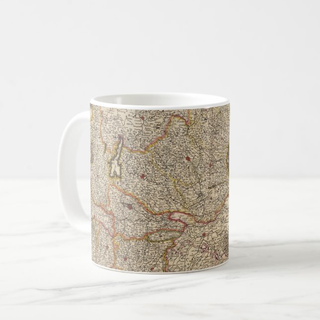 Mug Carte de la région de Venise, Italie (Devant gauche)