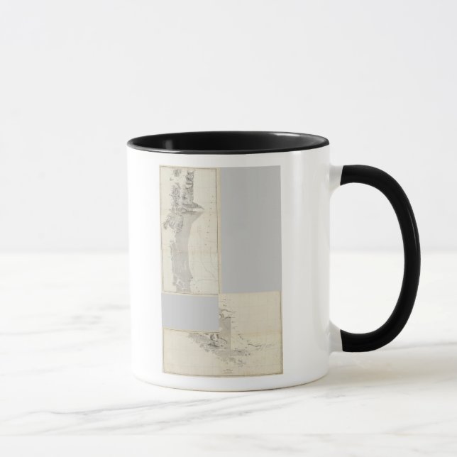 Mug Carte de la République du Chili 915 (Droite)