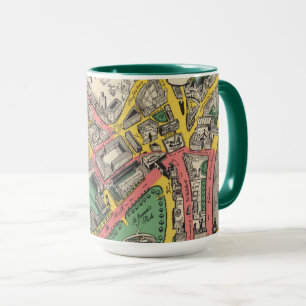 Mug Carte de la route du couronnement, Londres, Anglet
