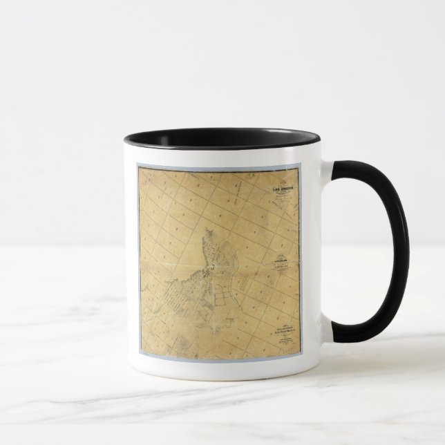 Mug Carte De La Ville De Los Angeles (Droite)