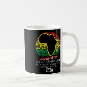 Mug Carte de l'Afrique Juillet 4 Juillet 1865 Juin 19