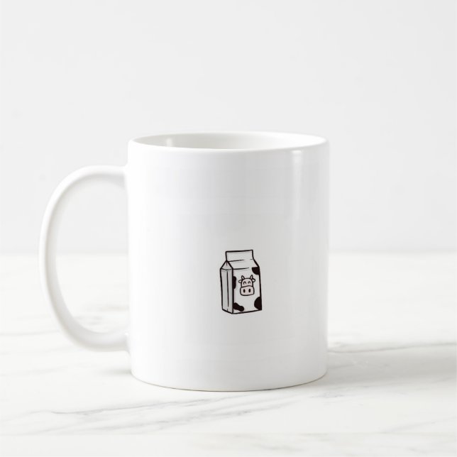 Mug carte de lait de vache, drôle (Gauche)