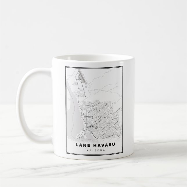 Mug Carte de Lake Havasu City (Gauche)