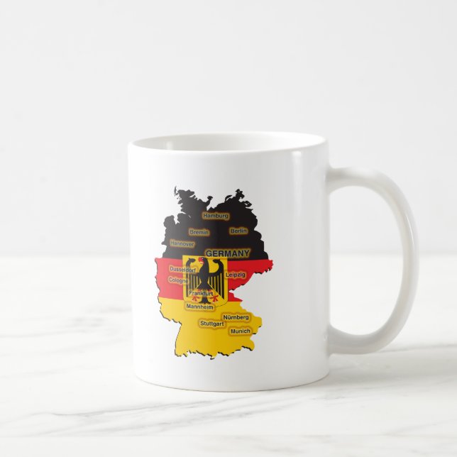 Mug Carte de l'Allemagne (Droite)