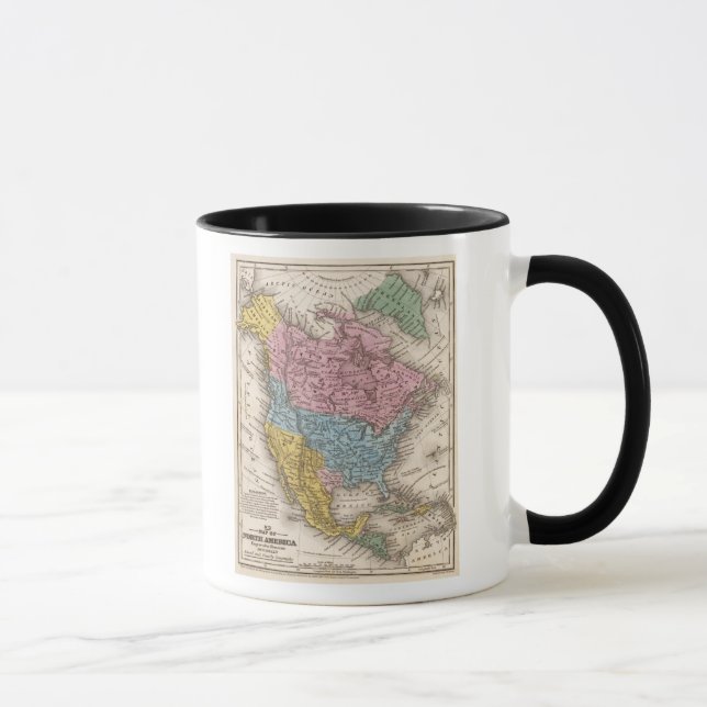 Mug Carte de l'Amérique du Nord 2 (Droite)