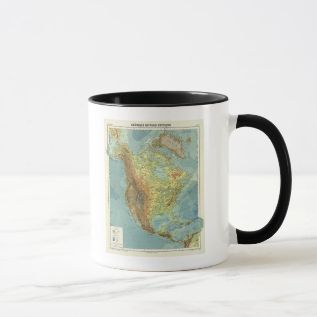 Mug Carte de l'Amérique du Nord 2 (Droite)