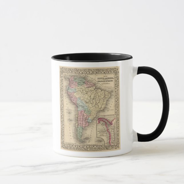 Mug Carte de l'Amérique du Sud par Mitchell (Droite)