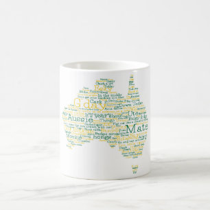 Mug Carte de l'argot australien