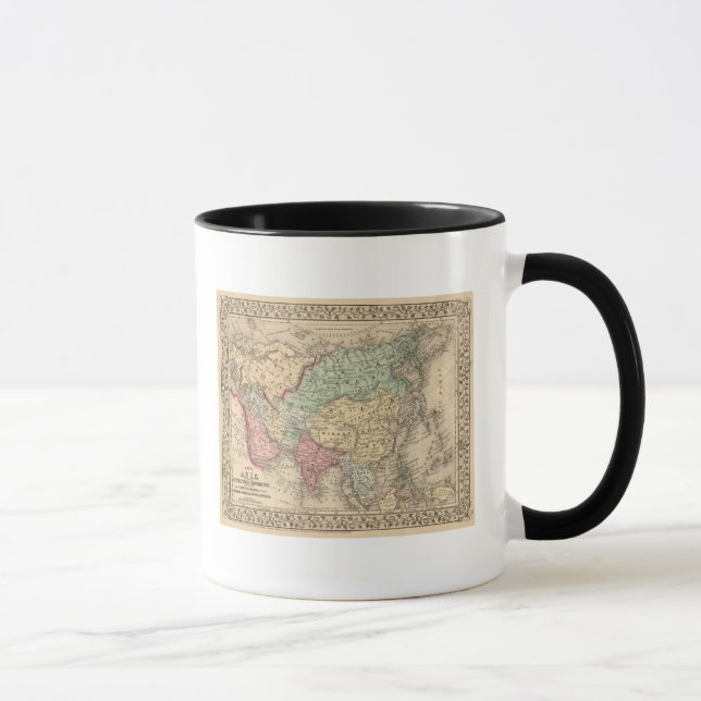 Mug Carte de l'Asie par Mitchell (Droite)