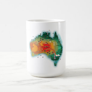 Mug Carte De L'Australie