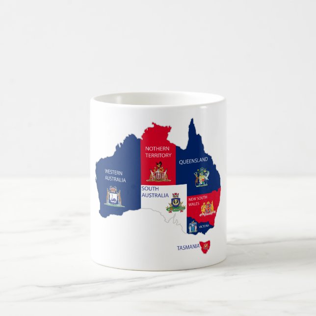 Mug Carte de l'Australie (Centre)