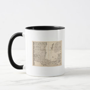 Mug Carte de l'Empire britannique en Amérique Feuille