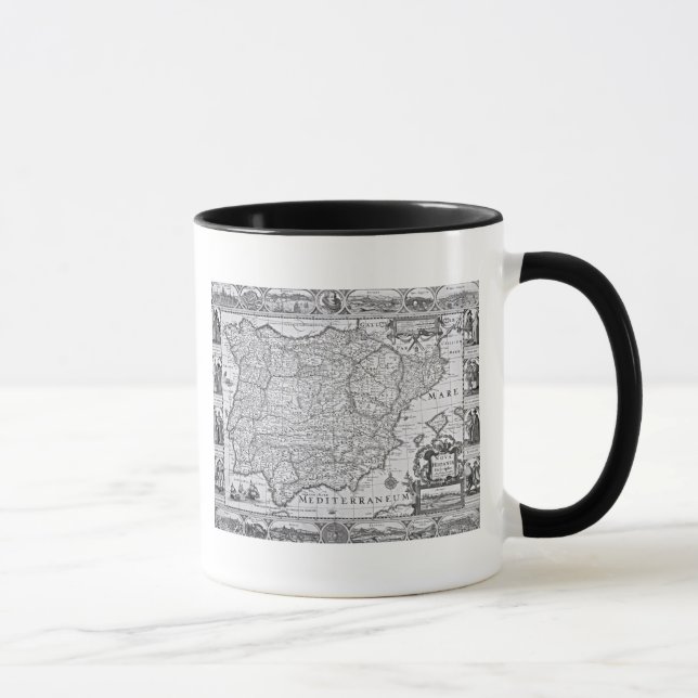 Mug Carte de l'Espagne (Droite)