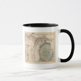 Mug Carte de l'État du Michigan
