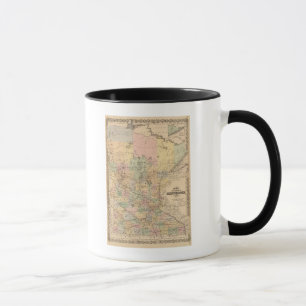Mug Carte de l'État du Minnesota, 1874