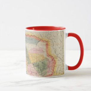 Mug Carte de l'état du Texas 1835