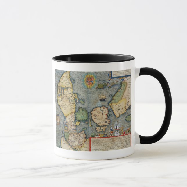 Mug Carte de l'Europe du Nord, de 'Civitates Orbis (Droite)
