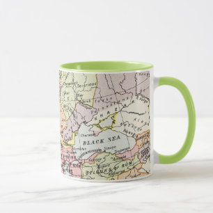 Mug Carte de l'Europe la troisième croisade