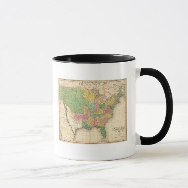 Mug Carte de l'histoire des États-Unis d'Amérique (Droite)