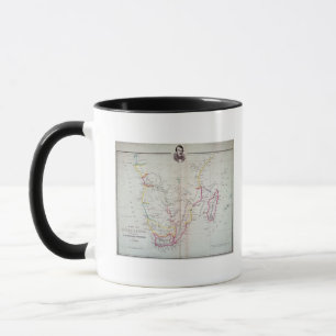 Mug Carte de l'illustration de l'Afrique du Sud