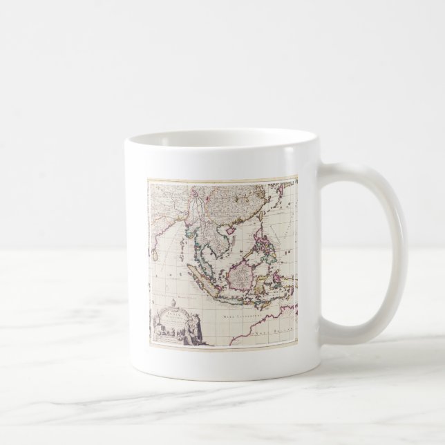 Mug Carte de l'Inde et des Indes est (Droite)